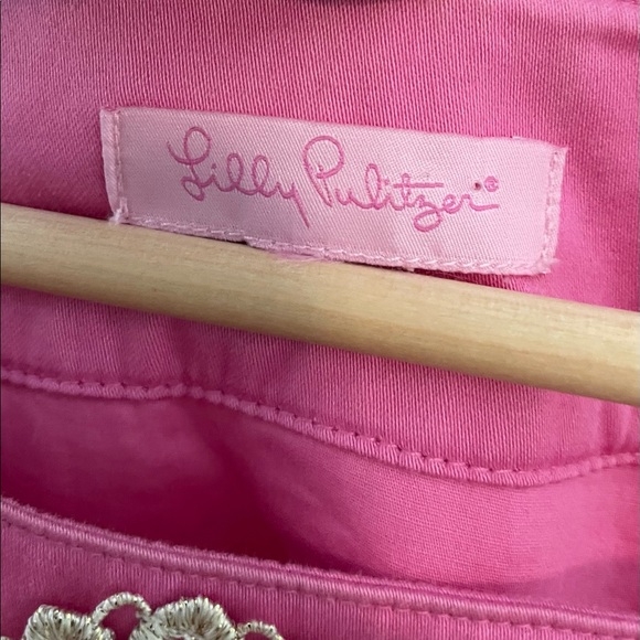 Lilly Pulitzer bright pink sleeveless embroidered dress - Picture 4 of 7